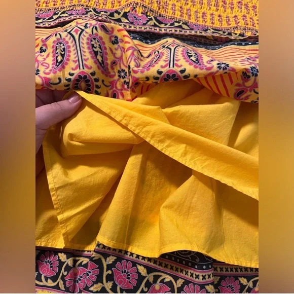 J Crew - Smocked skirt in sunny block print NWT Size 2 - Picture 9 of 10